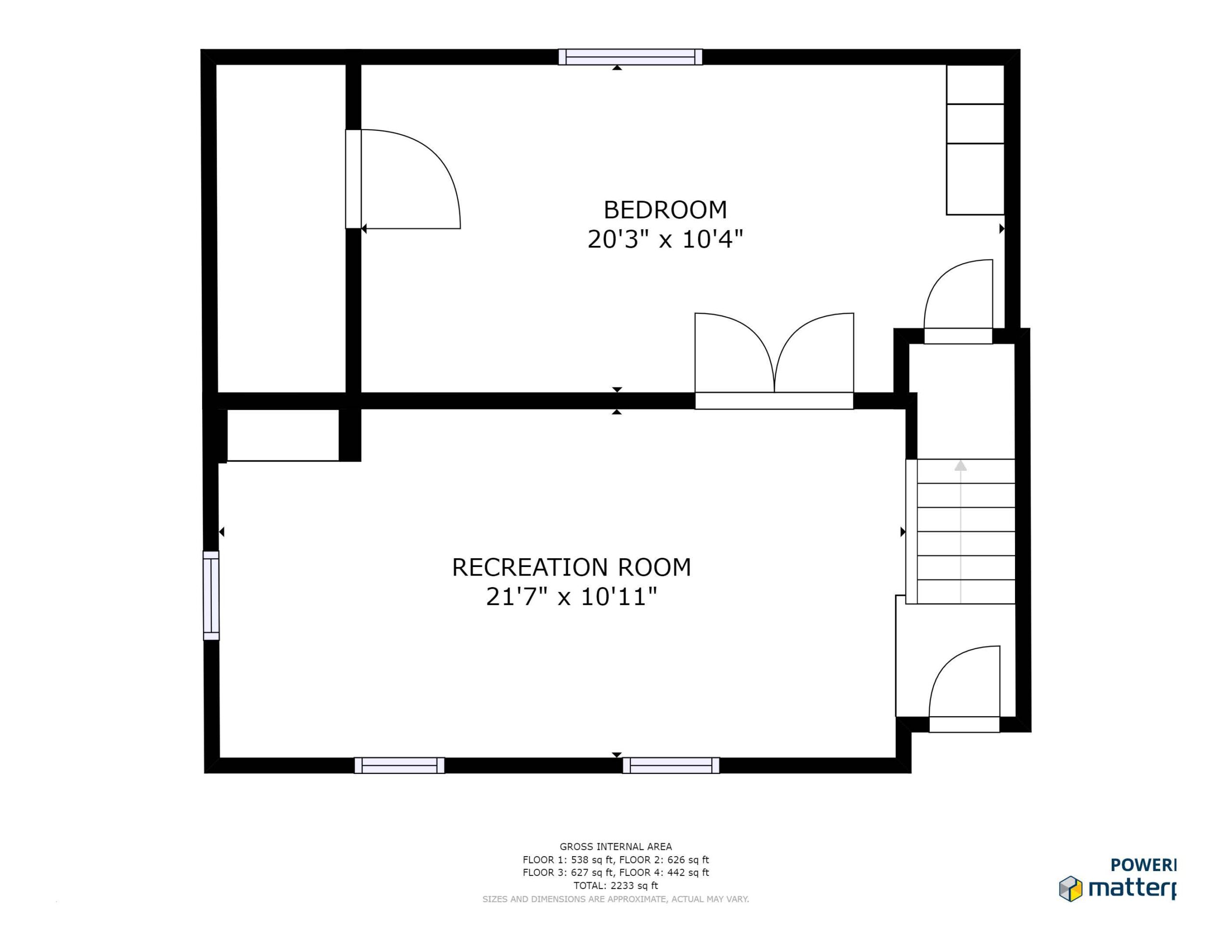 # 2 Lower Level Floor Plan