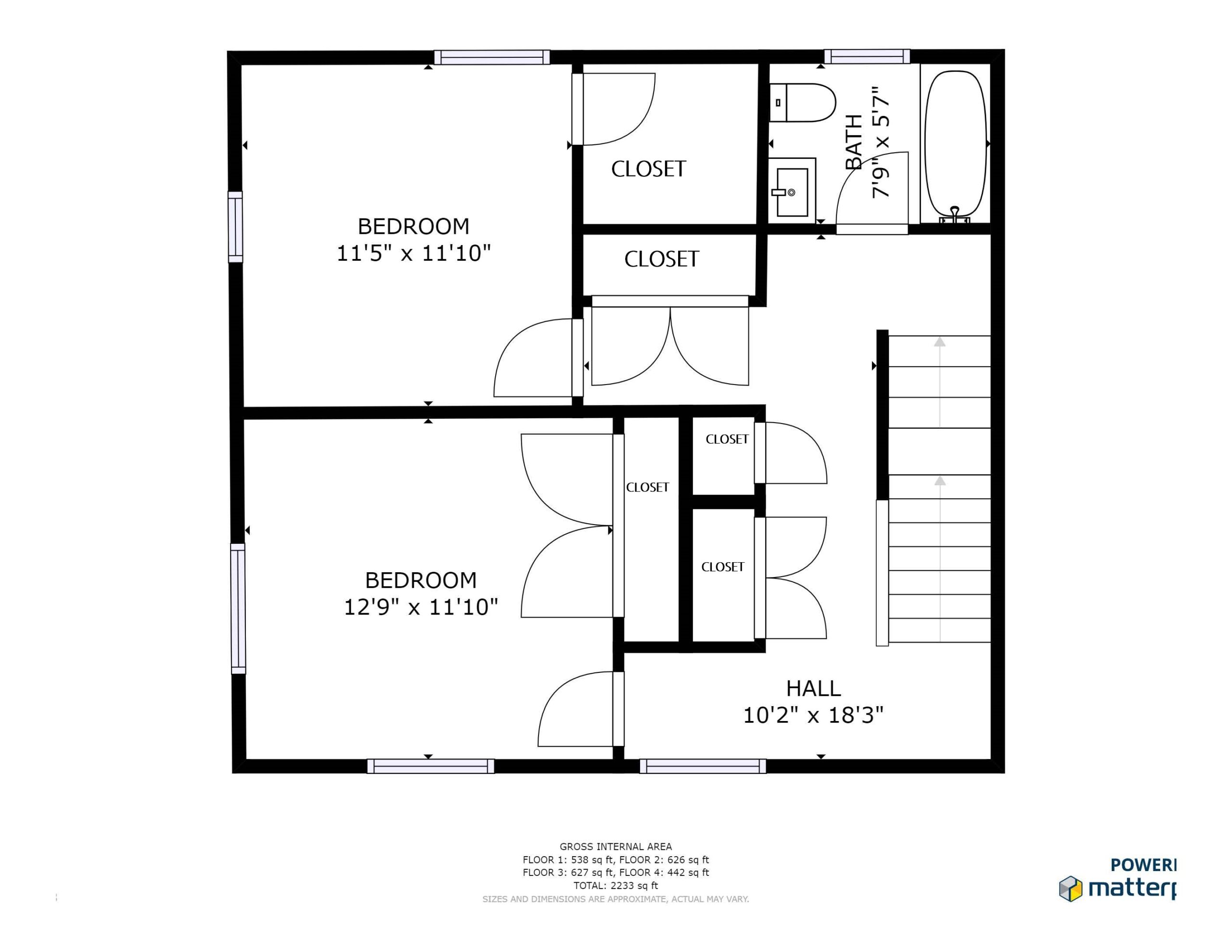 # 3 2ND FLOOR WITH CLOSETS
